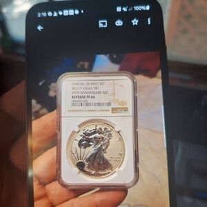 2011 P Eagle s $1 25 Anniversary set Reverse pf 66